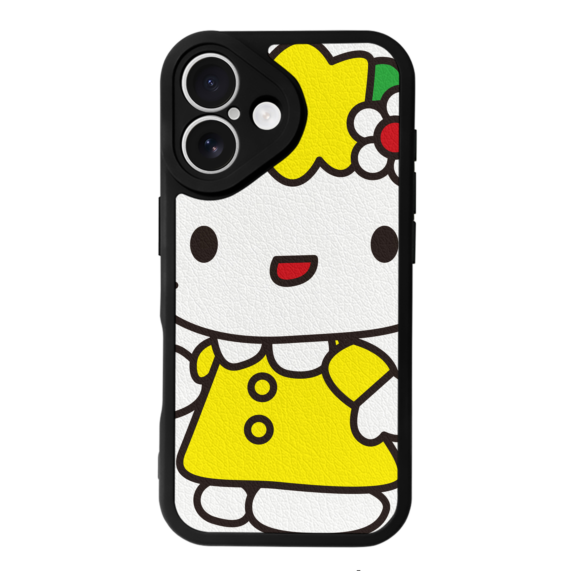 （画像用） Hello Kitty ハローキティ 【iPhone 16シリーズ対応】シリコンスマホケース（レザー調） 材質：シリコン